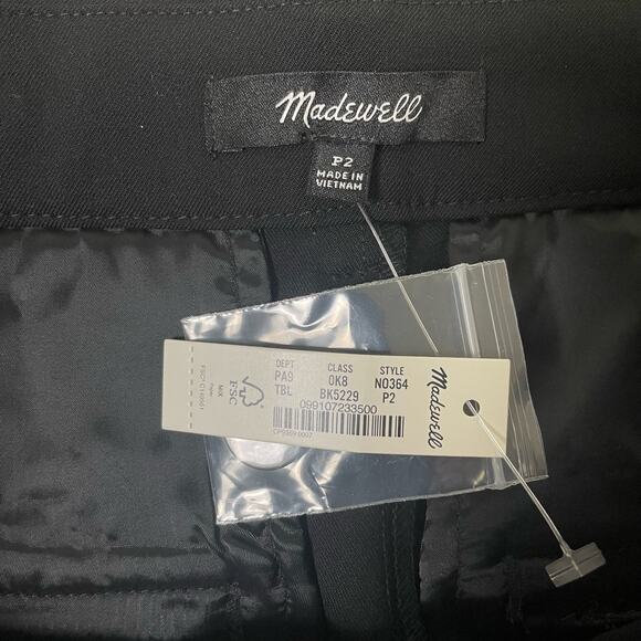 Madewell The Fairbanks Straight Leg Cigarette Office Pants US Women's P2 New - Picture 5 of 7